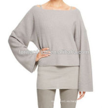 Jersey de las mujeres del jersey del suéter del diseño de la manera precio competitivo
